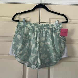 Nwt Kate spade athlete splash mesh inset shorts medium